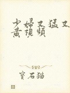 少妇又猛又爽又黄视频