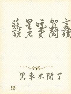 苏星晚贺言川小说免费阅读最新章节