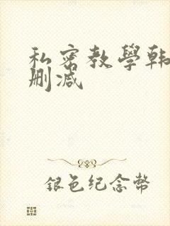 私密教学韩漫未删减