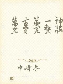 万古第一神小说免费完整版下载