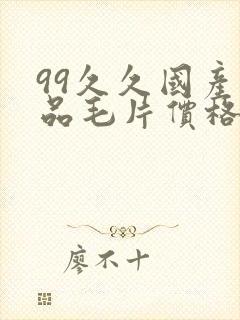 99久久国产精品毛片价格