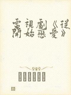 电视剧《从结婚开始恋爱》免费观看