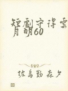 短剧守得云开见月明60