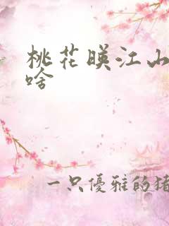 桃花映江山讲的啥