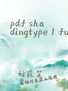 pdf shadingtype 1 functiontype
