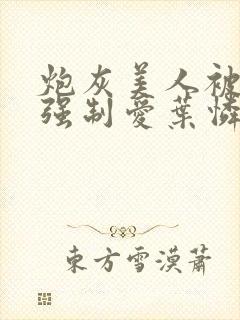 炮灰美人被疯批强制爱叶怜