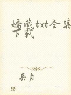 娇藏txt全集下载