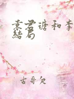 袁君瑭和李诗雅结局