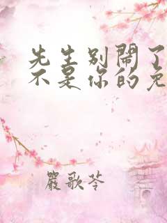 先生别闹了新娘不是你的免费观看大结局