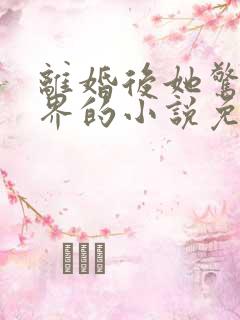 离婚后她惊艳世界的小说免费阅读