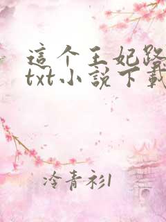这个王妃路子野txt小说下载