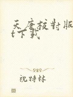 天唐校对版txt下载