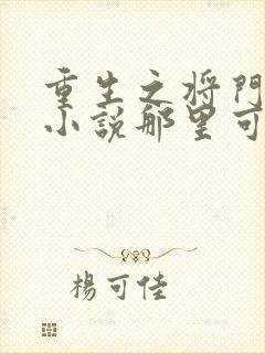 重生之将门毒后小说那里可以看