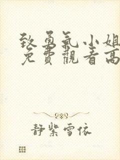 致勇气小姐短剧免费观看高清