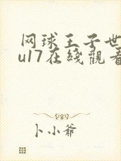 网球王子世界赛u17在线观看