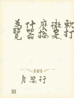 为什么微软的浏览器总是打不开