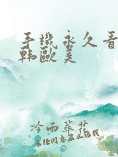 手机永久看片日韩欧美