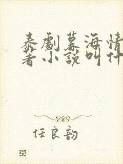 泰剧暮海情深原著小说叫什么