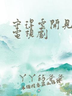 守得云开见月明电视剧