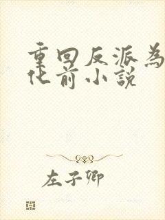 重回反派为我黑化前小说