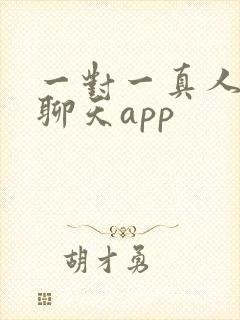 一对一真人视频聊天app