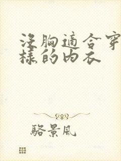 没胸适合穿什么样的内衣