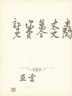 许你万丈光芒好免费全文阅读