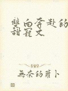 双向奔赴的古言甜宠文