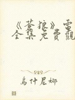 《苍狼》电视剧全集免费观看国语