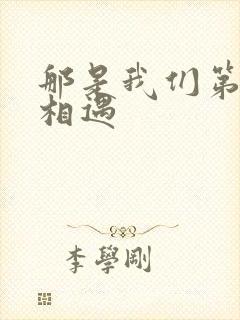 那是我们第1次相遇