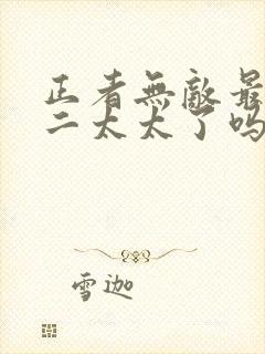 正者无敌最后睡二太太了吗