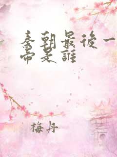 秦朝最后一个皇帝是谁