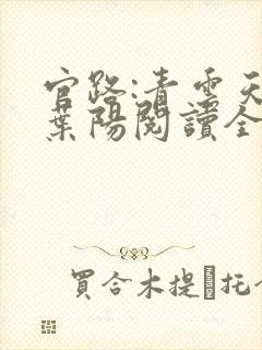 官路:青云天骄叶阳阅读全文