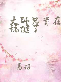 大师兄实在是太稳健了