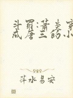 斗罗:萧炎穿越成唐三的小说