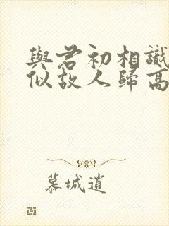 与君初相识·恰似故人归高清