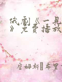 俄剧《一见钟情》免费播放