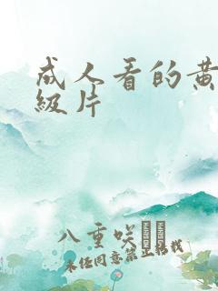 成人看的黄色一级片