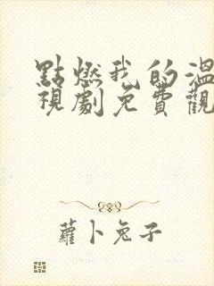 点燃我的温柔电视剧免费观看全集