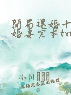 开局退婚十个未婚妻完本txt