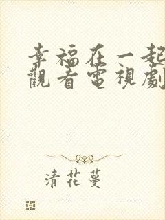 幸福在一起免费观看电视剧全集