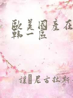 欧美国产在线日韩一区