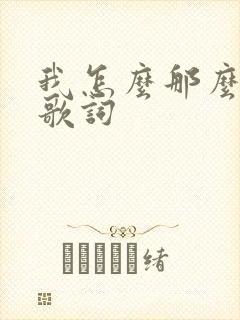 我怎么那么爱你歌词