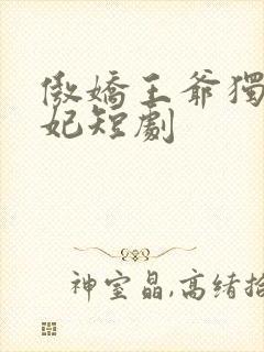 傲娇王爷独宠王妃短剧