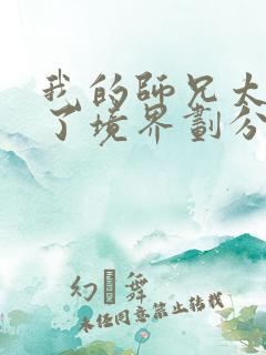 我的师兄太稳健了境界划分