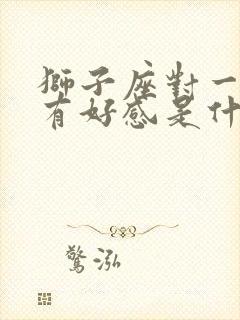 狮子座对一个人有好感是什么表现