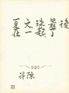 夏文珠最后和谁在一起了