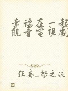 幸福在一起免费观看电视剧全集