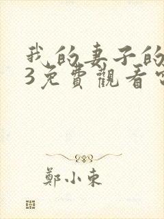 我的妻子的姐姐3免费观看电视剧