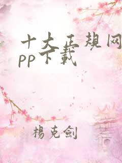 十大正规网站app下载